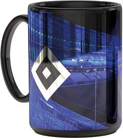 Hamburger SV HSV Tasse, Becher Metallic Stadion