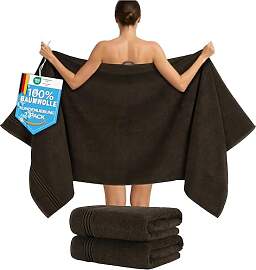 Hammetex Saunahandtücher 80x200 cm 2er Set –