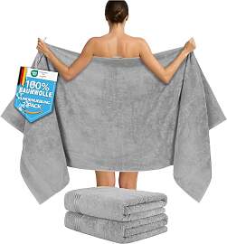 Hammetex Saunahandtücher 80x200 cm 2er Set –