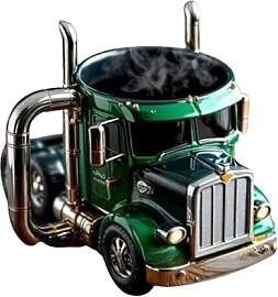 Handgefertigte LKW-Kaffeetasse,