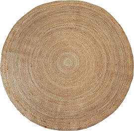 Handgewebter Teppich Glim aus Jute, Boho-Stil,