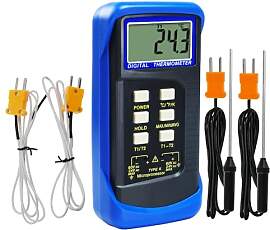 Handheld-Digital-K-Typ-Thermometer mit Zwei