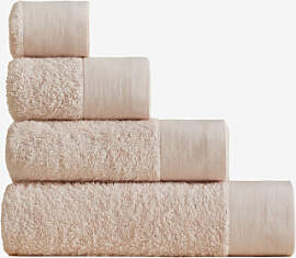 Handtuch Aus Baumwolle Und Leinen Markel Hellrosa