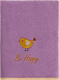 Handtuch EGERIA "Be Happy", lila, B:50cm 