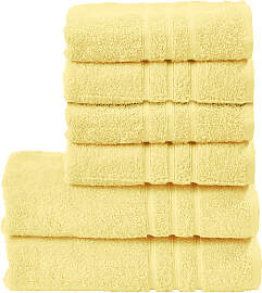 Handtuch Set DONE. "Daily Uni", gelb