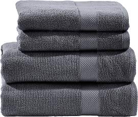 Handtuch Set DONE. "Deluxe", grau