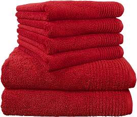 Handtuch Set DYCKHOFF "Brillant", rot