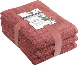 Handtuch Set GÖZZE "Franca", rot, 6