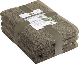 Handtuch Set GÖZZE "Lucia", braun