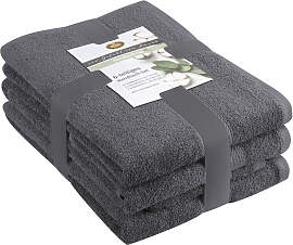 Handtuch Set GÖZZE "Lucia", grau