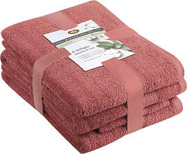 Handtuch Set GÖZZE "Lucia", rot, 6