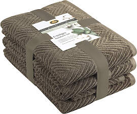 Handtuch Set GÖZZE "Viola", braun