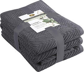 Handtuch Set GÖZZE "Viola", grau