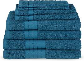 Handtuch Set GOOD MORNING "Uni", blau