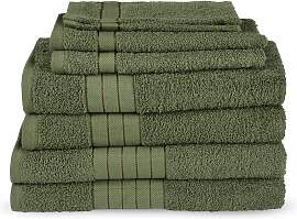 Handtuch Set GOOD MORNING "Uni", grün,