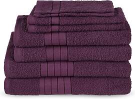 Handtuch Set GOOD MORNING "Uni", rot