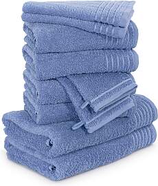 Handtuch Set MÖVE "New Classic", blau