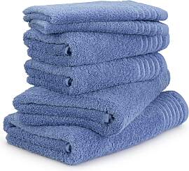 Handtuch Set MÖVE "New Classic", blau
