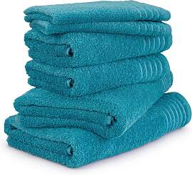 Handtuch Set MÖVE "New Classic", blau