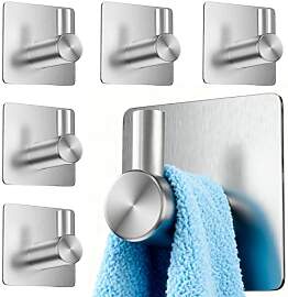 Handtuchhalter ohne Bohren 6er set Handtuchhaken