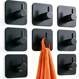Handtuchhalter Ohne Bohren 8 Stück, Klebehaken