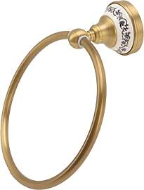 Handtuchring, 21.5×18.5cm Antiker Messing