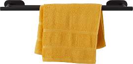 Handtuchstange aus Metall in Schwarz