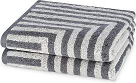 Handtücher ROSS "Grafik", anthrazit,