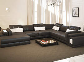 HANNOVER Leder Couches - Ledersofa Wohnlandschaft