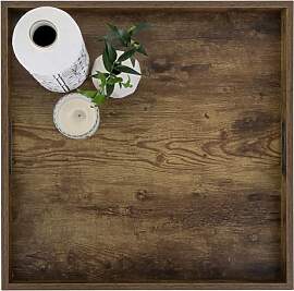 Hanobe Tablett Serviertablett Holztablett Groß: