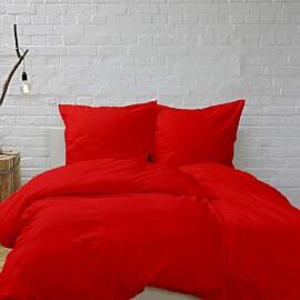 Hans-Textil-Shop Bettwäsche Rot 155x220 cm