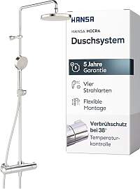 HANSA MICRA Duschsystem | Duscharmatur Komplettset 