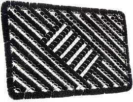 Hanse Home Grid Brushes Fußmatte Kokos und Gummi