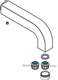 hansgrohe Auslauf Axor Citterio 97238000 für