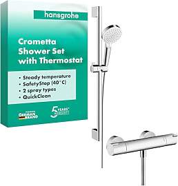 hansgrohe Crometta - Duschset mit Thermostat