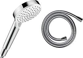 hansgrohe Duschset mit wassersparendem Duschkopf