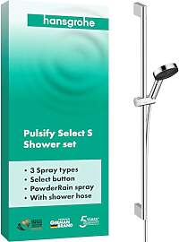 hansgrohe Duschset Pulsify Select S, Duschkopf mit 