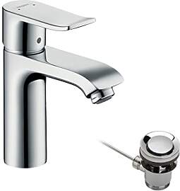 hansgrohe Waschtischarmatur Metris, Wasserhahn Bad 