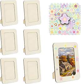 HAOQIAGA 6 Stück Bilderrahmen zum Bemalen,