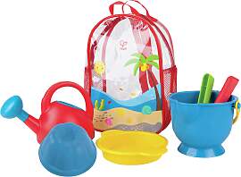 Hape Sandspielzeug Strandrucksack Grundausstattung