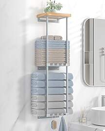 HapiRm Handtuchregal Badezimmer - Handtuchhalter