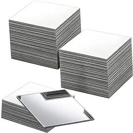 HAPPOW 100 Stück Acryl Klebespiegel, Kleine