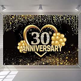 Happy 30th Anniversary Hintergrund Dekorationen,