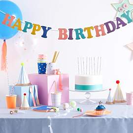 Happy Birthday Girlande Geburtstag Girlande