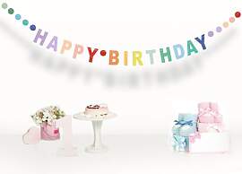 Happy Birthday Girlande, Happy Birthday Banner