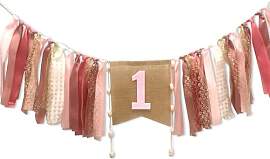 Happy Birthday Girlande Sackleinen, Girlande