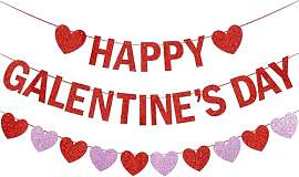 Happy Galentine's Day Girlande Banner