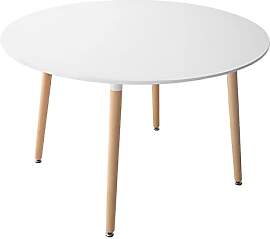 Happy Garden runder Esstisch Martha 120cm weiß.