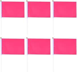 Happyyami Handfahnen 50 Stück Rosa Quadratische