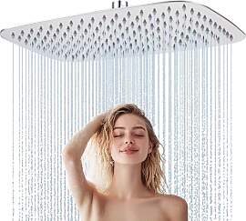 HardiValue Duschkopf Regendusche, Edelstahl